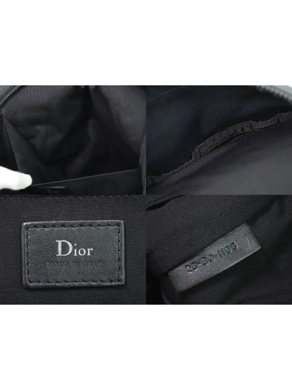 Dior Canvas Backpack Black